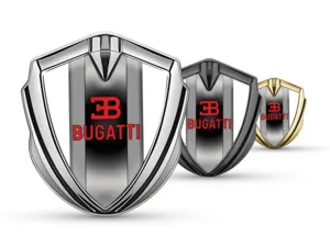 Bugatti Autoabzeichen Tuning Inspiriert Glänzend Metalldetail